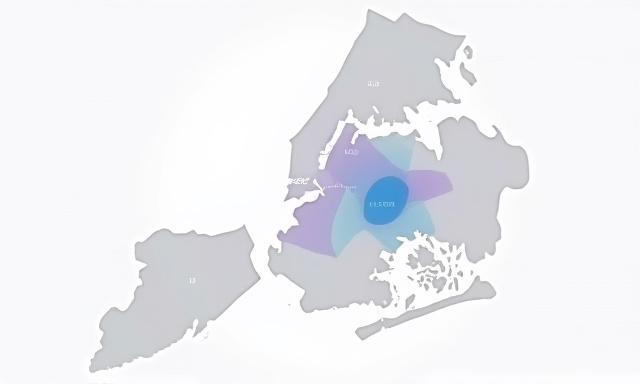 Map highlighting Queens and surrounding NYC area